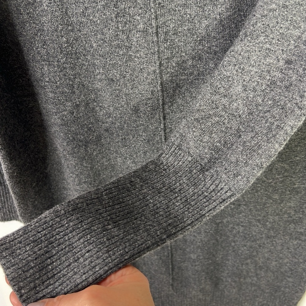 ATHLETA WOMEN’S ADI MUDRA CASHMERE BLEND SWEATER TUNIC  DRESS HEATHER GRAY SZ M - Picture 4 of 6